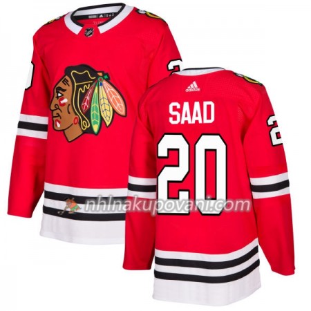 Chicago Blackhawks Dresy Brandon Saad 20 Červená 2017-2018 Adidas Authentic - Pánské Chicago Blackhawks Dresy Brandon Saad 20 Červená 2017-2018 Adidas Authentic - Pánské